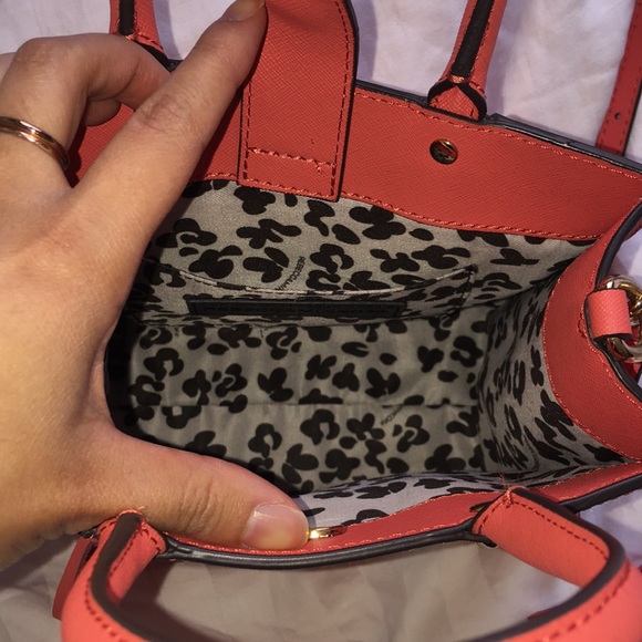 Rebecca Minkoff Mini Mab Tote Coral Tangelo + Dust Bag - Picture 5 of 9